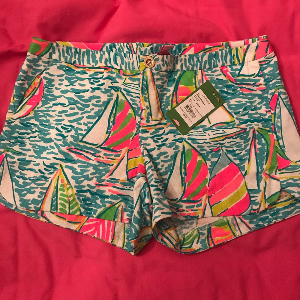RARE Lilly Pulitzer You Gotta Regatta shorts NWT